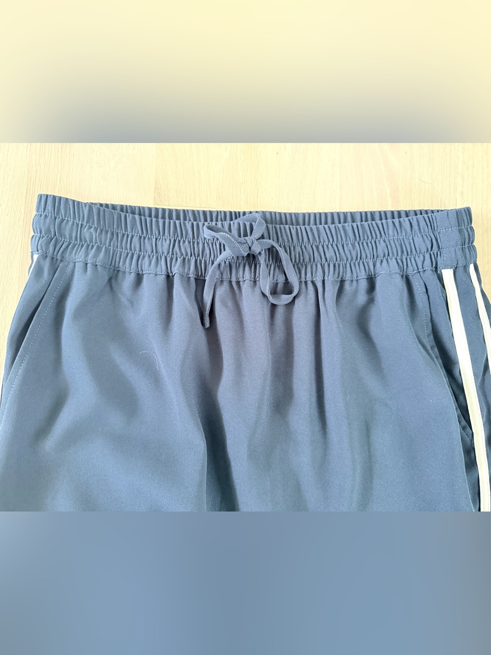 NWT Evereve Z Supply Saunder Midi Track Skirt Blue Eclipse Size Medium - Picture 4 of 11